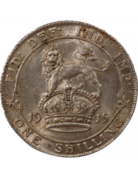 GRANDE-BRETAGNE, GEORGES V - SHILLING ARGENT 1915