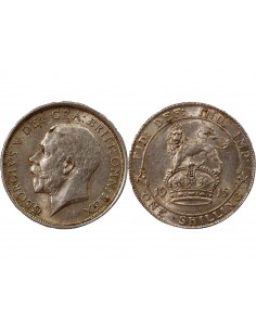 GRANDE-BRETAGNE, GEORGES V - SHILLING ARGENT 1915 2