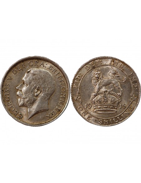 GRANDE-BRETAGNE, GEORGES V - SHILLING ARGENT 1915