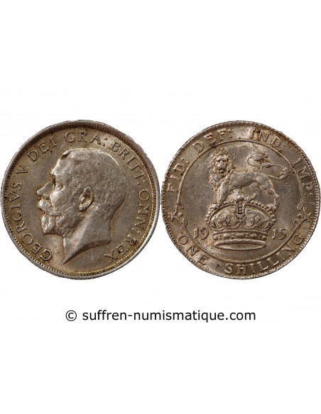 GRANDE-BRETAGNE, GEORGES V - SHILLING ARGENT 1915