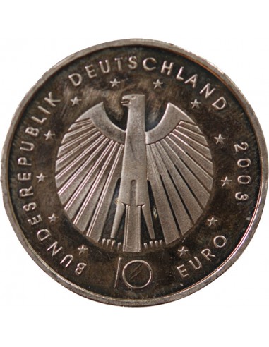 ALLEMAGNE, COUPE DU MONDE DE FOOTBALL 2006 - 10 EUROS ARGENT 2003