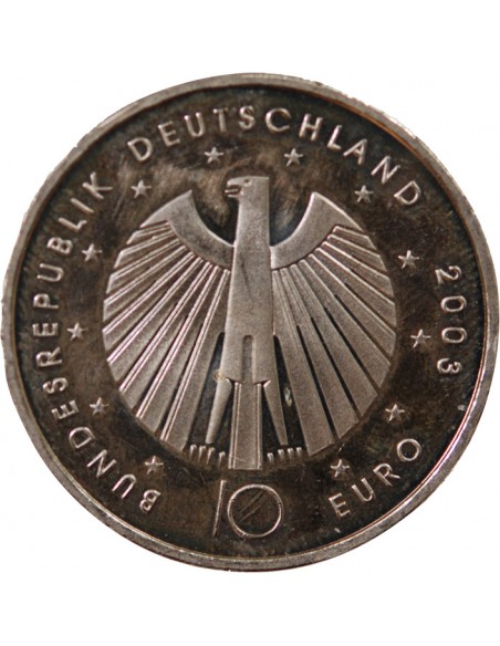ALLEMAGNE, COUPE DU MONDE DE FOOTBALL 2006 - 10 EUROS ARGENT 2003