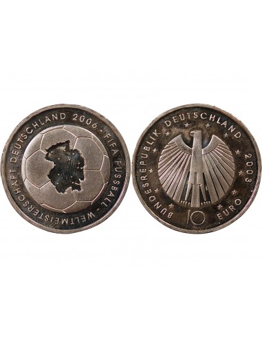ALLEMAGNE, COUPE DU MONDE DE FOOTBALL 2006 - 10 EUROS ARGENT 2003