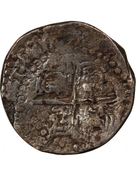 MEXIQUE, PHILIPPE II, III, IV - COB 8 REALES ARGENT 1555 / 1565 - MONNAIE DE PIRATE