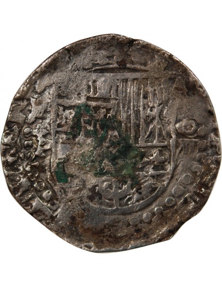 MEXIQUE, PHILIPPE II, III, IV - COB 8 REALES ARGENT 1555 / 1565 - MONNAIE DE PIRATE