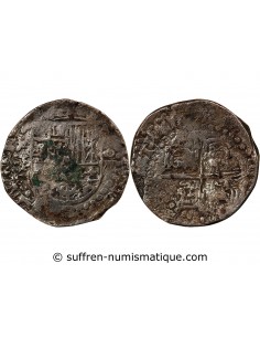 MEXIQUE, PHILIPPE II, III, IV - COB 8 REALES ARGENT 1555 / 1565 - MONNAIE DE PIRATE