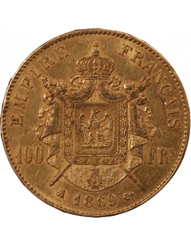 NAPOLEON III - ﻿100 FRANCS OR 1869 A PARIS