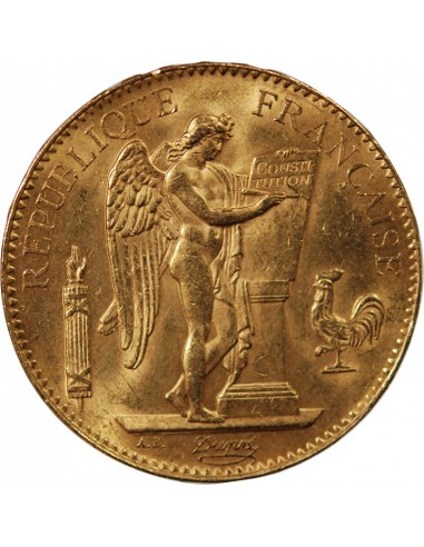 GENIE - 100 FRANCS OR 1886 "Dieu protège la France"﻿﻿