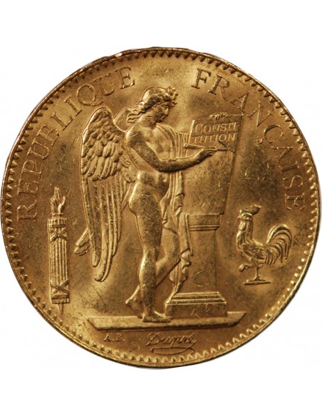 GENIE - 100 FRANCS OR 1886 "Dieu protège la France"﻿﻿