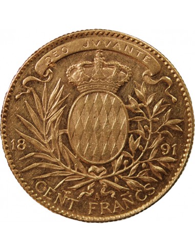 MONACO, ALBERT Ier - 100 FRANCS OR 1891 A PARIS