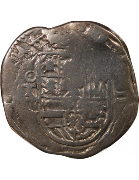 ESPAGNE, PHILIPPE II, III, IV - COB 2 REALES ARGENT 1555 / 1565 TOLEDE - MONNAIE DE PIRATE